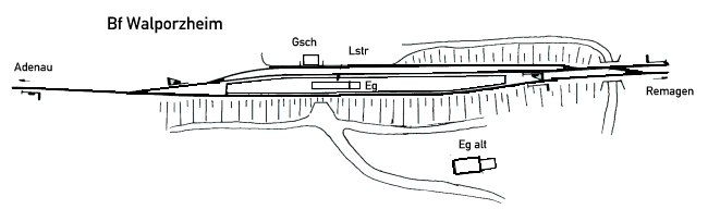 Gleisplan Walporzheim