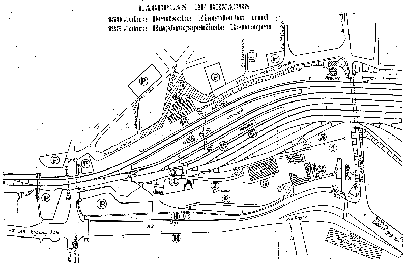 Lageplan der 125 Jahr Feier