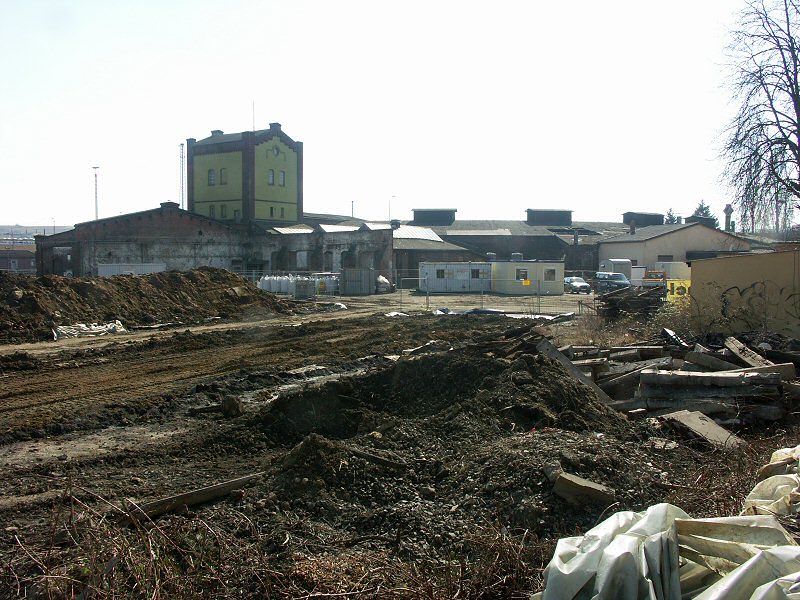 Lokschuppen von hinten