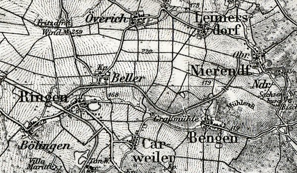 Abzweig Ringen, ca. 1936